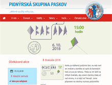 Tablet Screenshot of pionyr.paskov.cz