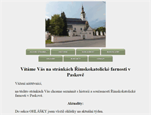 Tablet Screenshot of farnost.paskov.cz